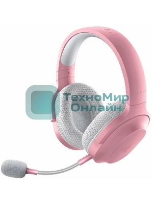 Гарнитура Razer Barracuda X (2022) розовый, беспроводная + проводная, Bluetooth/USB-C/3.5 мм