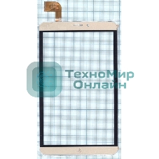 Сенсорное стекло (тачскрин) RP-451A-8.0-FPC-A2, золотое