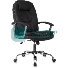 Кресло Бюрократ CH-868SL черный, экокожа