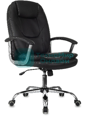 Кресло Бюрократ CH-868SL черный, экокожа