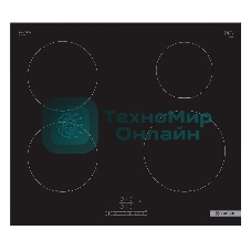 Индукционная варочная панель Bosch Serie 4 PUE611BB5E, индукционные, независимая, черный