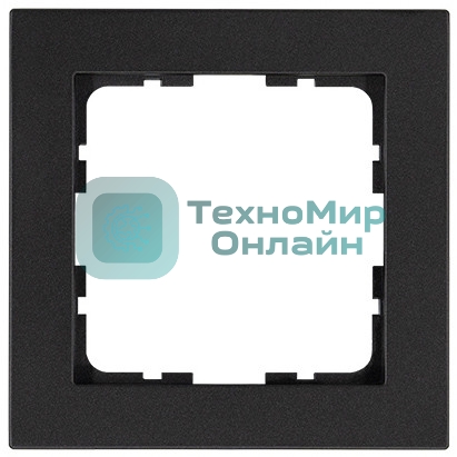 Рамка Jasmart 1-м G-Classic антрацит