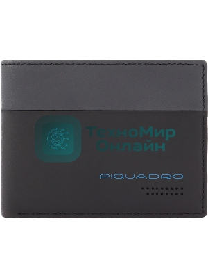 Кошелек мужской Piquadro Urban PU257UB00R/NGR черный/серый натур.кожа