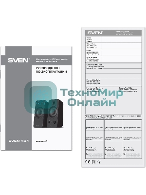 Акустическая система SVEN АС 431, черный (6 Вт, питание USB, Bluetooth)