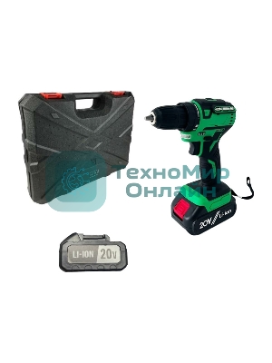 Дрель-шуруповерт Zitrek Greenpower 20 Pro 063-4061, 20 В, 4 Ач, 42 Нм, бесщеточный