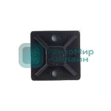 Площадка самоклеящаяся Rexant 20х20 мм, черная (10 шт/уп)