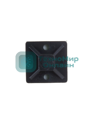 Площадка самоклеящаяся Rexant 20х20 мм, черная (10 шт/уп)