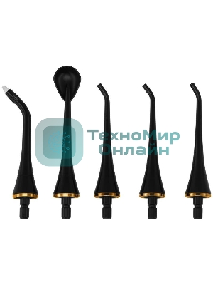 Ирригатор Polaris PWF 0201 черный, от аккумулятора, 220 мл, 5 режимов