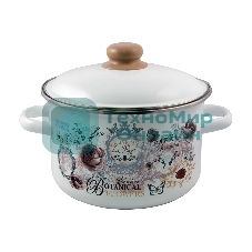Кастрюля Appetite 1RD161М Roses эмалированная сталь 2 л 60070377
