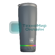 Термокружка с портативной колонкой Soundmax SM-TC001 серый