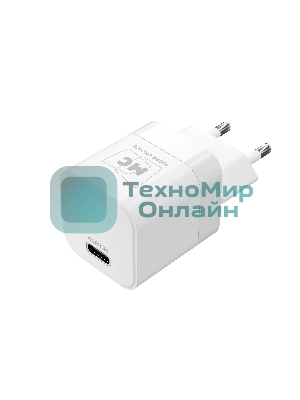 Сетевое зарядное устройство MORE CHOICE (4620202555830) NC86i 1Type-C 3.0A PD 20W для Lightning 8-pin Type-C, белый