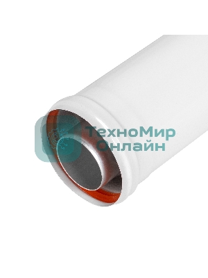 Удлинитель коаксиального дымохода раструбн. Royal Thermo 60/100, 250 мм
