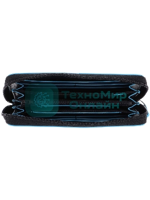 Кошелек женский Piquadro Blue Square, черный, 19x10x2,2 см