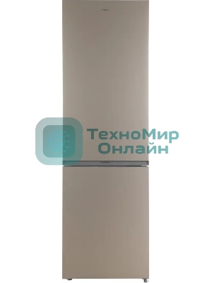 Холодильник Candy CFN6200G золотистый двухкамерный 243/91л морозилка снизу, No Frost