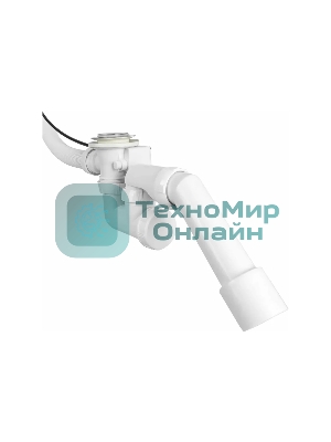 Слив-перелив полуавтомат c регулир. сиф, внеш. кабелвентиль латунь хром, клапан нерж.ст., L700мм и труб