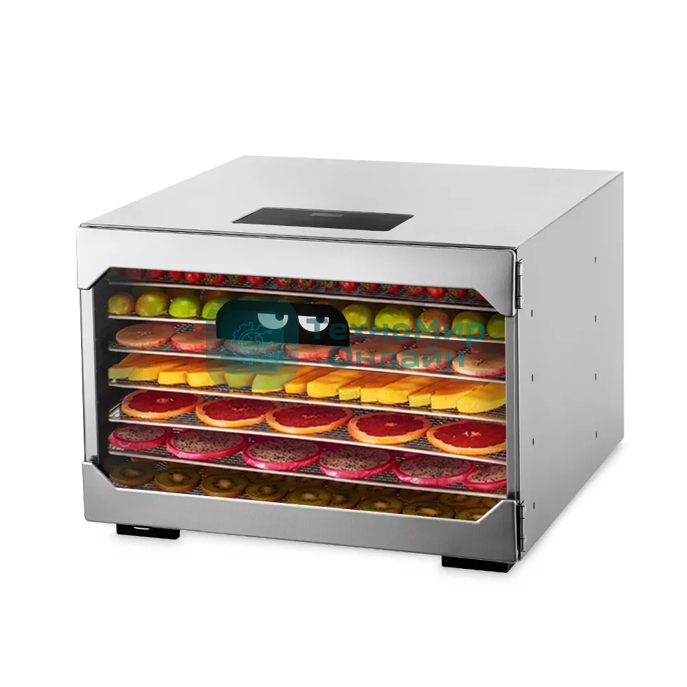 Сушилка для овощей и фруктов Kitfort КТ-1922 8под. 800Вт нержавеющая сталь