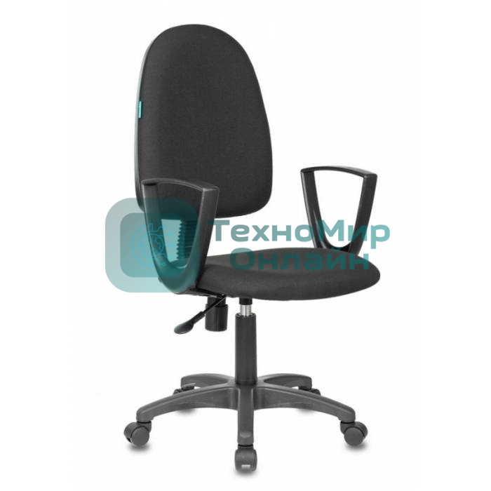 Кресло Бюрократ CH-1300N/3C11 черный, экокожа, 120 кг, механизм качания