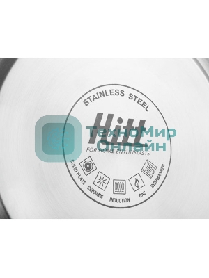 Чайник для плиты HITT H01023/1 Rondo Plus 2,5 л со св., капсул. дно, красный Л6115