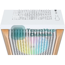 Компьютерный корпус без блока питания SAMA Z60 белый, Midi-Tower, TG, 4x140мм ARGb, 2xUSB 3.0 + 1xUSB 3.1 Type-C, E-ATX, ATX, mATX, mITX белый