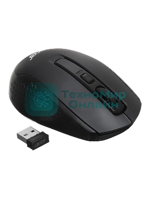 Мышь беспроводная Acer OMR070 черный, 1600 dpi, радиоканал, Bluetooth, USB, кнопки - 6
