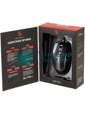 Мышь проводная A4Tech Bloody W70 Max черный, 10000 dpi, USB, кнопки - 9