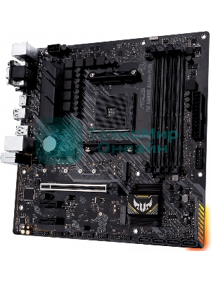 Материнская плата ASUS TUF GAMING A520M-PLUS, AM4, AMD A520, 4xDDR4, 4xSATA, 2xM.2, 1xPCIe 3.0 x16, 2xPCIe 3.0 x1, 1xVGA, 1xDVI, 1xHDMI, 1x1Gb LAN, 1xUSB-A 10Gbps, 4xUSB-A 5Gbps, 2xUSB-A 2.0, 3x3.5 мм, 7.1, mATX