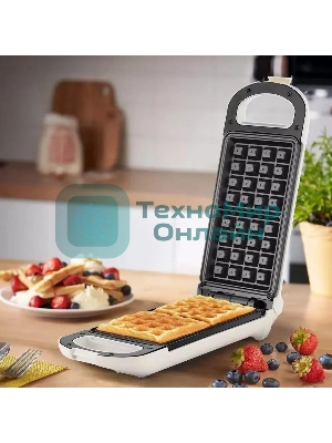 Вафельница Kitfort КТ-1690 700Вт черный/белый