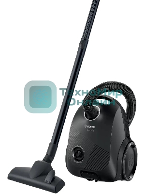 Пылесос Bosch BGBS2LB1 черный, 600 Вт, уборка сухая, пылесборник мешок 3.5 л