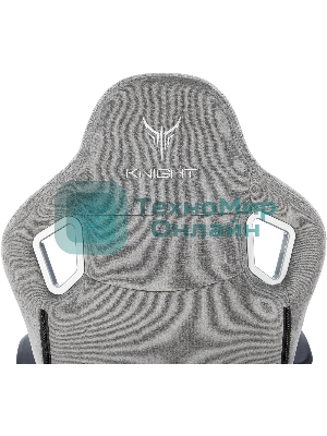 Кресло Knight Outrider серый, ткань, 120 кг, механизм качания