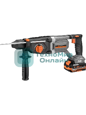 Бесщеточный перфоратор Anycons AC-H509 SDS+, 2,8 Дж, 21В, 2 акб, AC-H5092