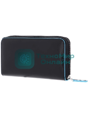 Кошелек женский Piquadro Blue Square, черный, 19x10x2,2 см