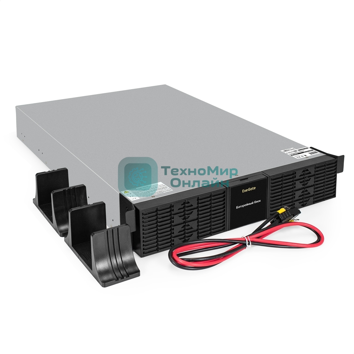 Батарейный блок ExeGate PowerExpert BX-2U.192V.16S9Ah для ULS-575-6kVA/ULS-575-10kVA (батареи 12V 9Ah - 16шт, Rackmount 2U/Tower, металлический корпус, черный)