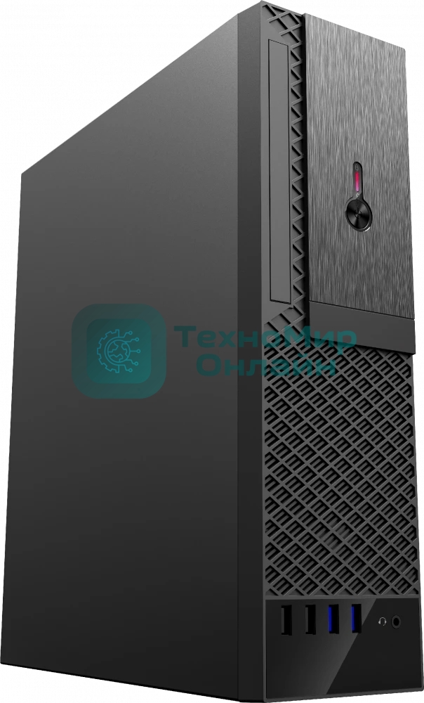 Корпус Foxline FL-1001-300W, Slim-Desktop, чёрный, БП 300 Вт
