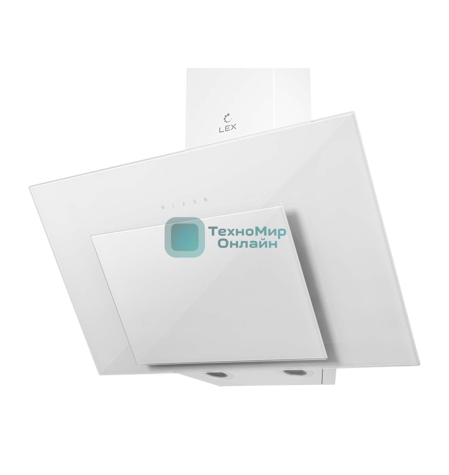 Вытяжка каминная LEX MIRA GS 600 белая, 59.5 см, 1000 куб. м/ч, 49 дБ