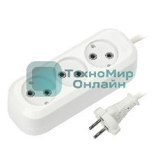 Удлинитель бытовой Smartbuy (SBE-10-3-05-N) 3 гнз х 5,0 м (10А/2.2 кВт, ПВС 2х1.0)