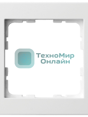 Рамка Jasmart 1-м G-Classic белый глянцевый