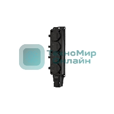 Розетка штепсельная Rexant четырехместная, влагозащищенная, с/з, 16 А, IP54, каучук