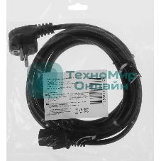 Кабель KingPrice KP-PC-Euro-C13-3m Евровилка IEC C13 3м черный