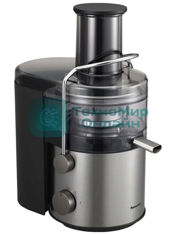 Соковыжималка Panasonic MJ-CB600STQ серебристый, центробежная, 1000 Вт, 1500 мл, механическое