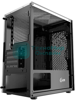 Корпус PowerCase Mistral Micro Z3W Mesh LED, Micro-Tower, белый