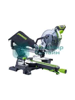 Торцовочная пила Greenworks GD24MS216 24V, бесщеточная, с протяжкой, без АКБ и ЗУ [1501707]