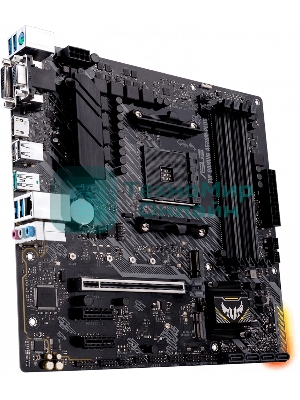 Материнская плата ASUS TUF GAMING A520M-PLUS, AM4, AMD A520, 4xDDR4, 4xSATA, 2xM.2, 1xPCIe 3.0 x16, 2xPCIe 3.0 x1, 1xVGA, 1xDVI, 1xHDMI, 1x1Gb LAN, 1xUSB-A 10Gbps, 4xUSB-A 5Gbps, 2xUSB-A 2.0, 3x3.5 мм, 7.1, mATX
