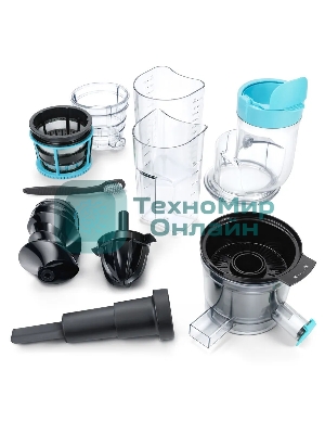 Соковыжималка шнековая Hyundai HY-JS6534 300 Вт рез.сок.:600мл. светло-синий