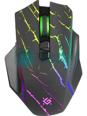 Мышь беспроводная Defender Uran GM-503 черный, 3200 dpi, радиоканал, USB, кнопки - 8