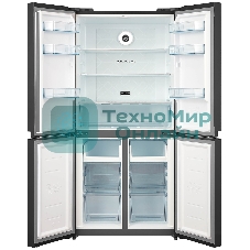 Холодильник Бирюса CD 466 BG черный трехкамерный Side by Side 303/153л морозилка снизу