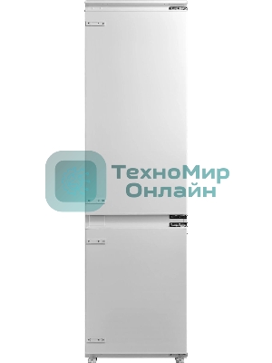 Встраиваемый холодильник Hyundai HBR 1946 2-хкамерн. белый