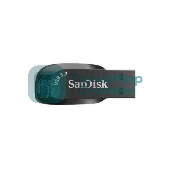 Флешка USB SanDisk CZ410 Ultra Shift (SDCZ410A-128G-F46), 128Gb, USB 3.0, R/W 100/45, черный