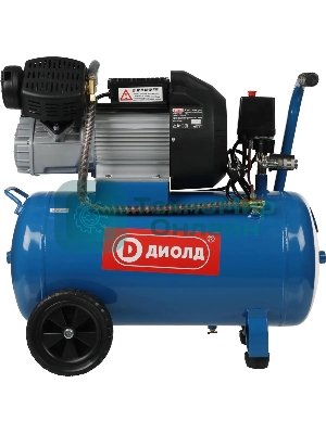 Компрессор поршневой Диолд КМП-2300/50 масляный 369л/мин 50л 2300Вт синий