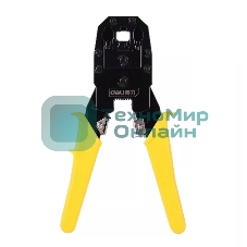 Обжимные клещи Deli DL2468 4P,6P,8P Размер: 200 мм. Спецификация обжима: 4P, 6P, 8P. Холоднокатаный стальной лист с черной отделкой ручка из ПВХ. Многофункциональность: резка проволоки, зачистка.