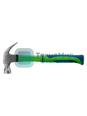 Молоток-гвоздодер Сибртех 450 г, фибергласовая обрезиненная рукоятка